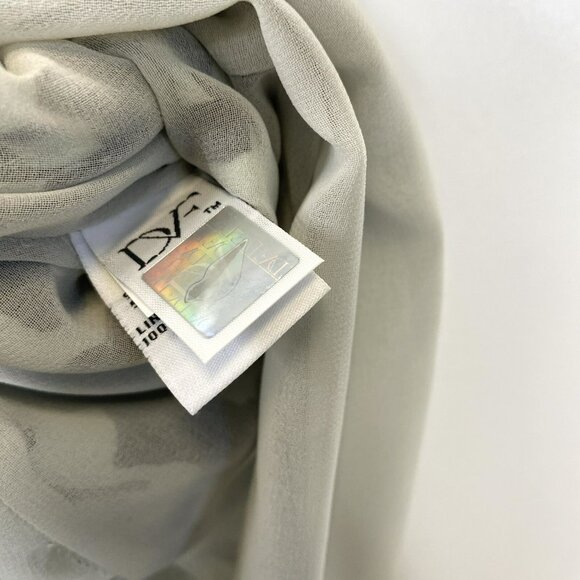 Diane von Furstenberg Dress Size 8 Sleeveless Animal Print Faux Wrap Front - Picture 5 of 6